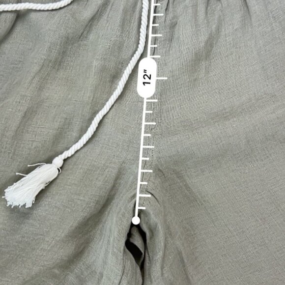 Cynthia Rowley 100% Linen Wide Leg Coastal Boho Size L - Picture 11 of 12